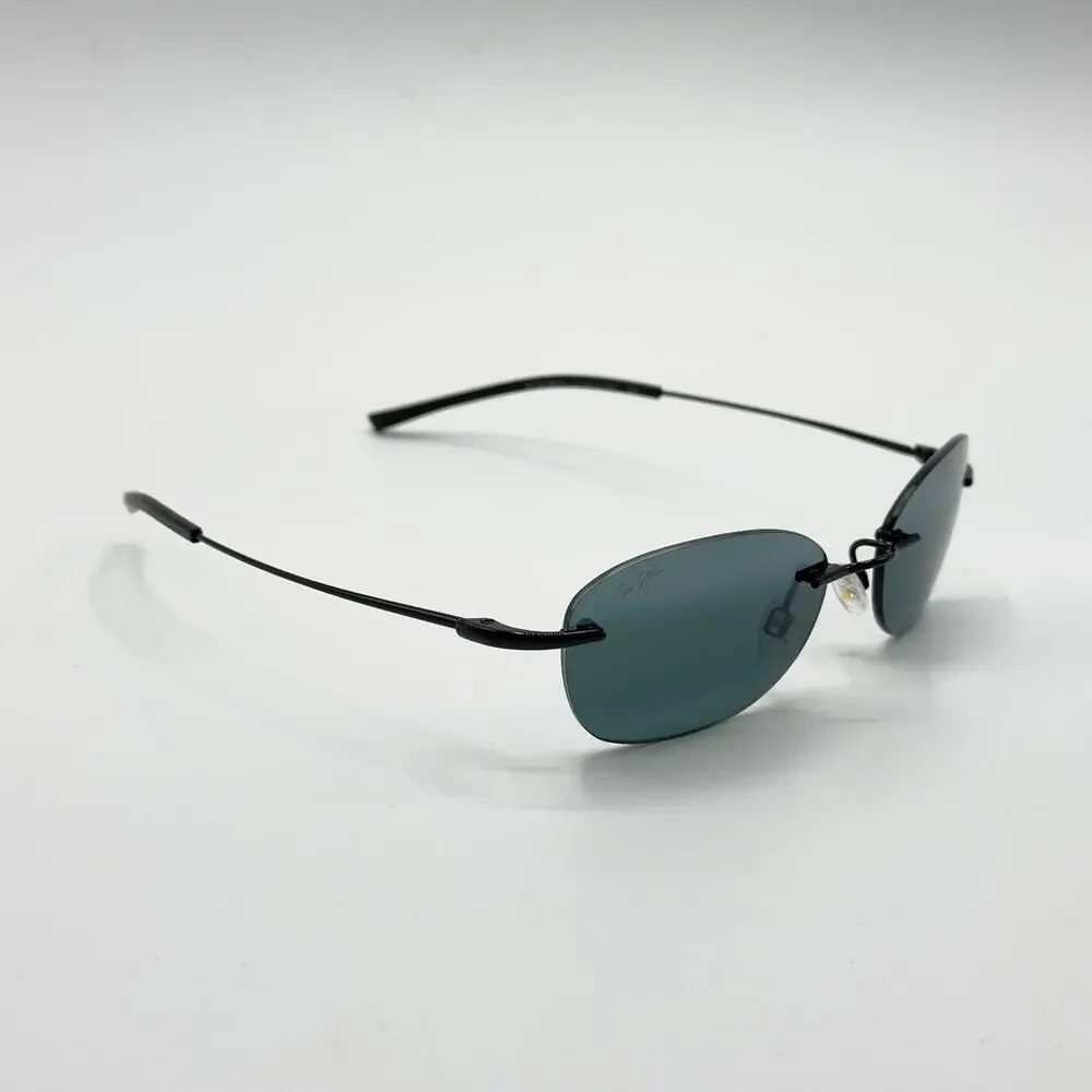 Maui Jim Sunglasses AKI AKI MJ333-02 Glossy Black Polarized Grey Lens 50.5mm NEW